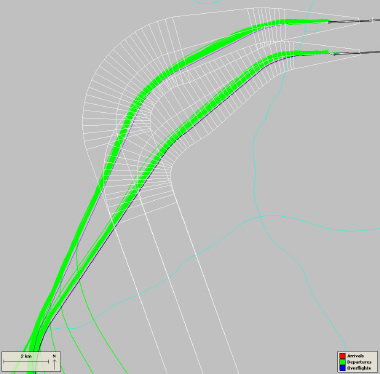 DOKEN departures, 16 December 2013 (with NPRs and MID routes shown)